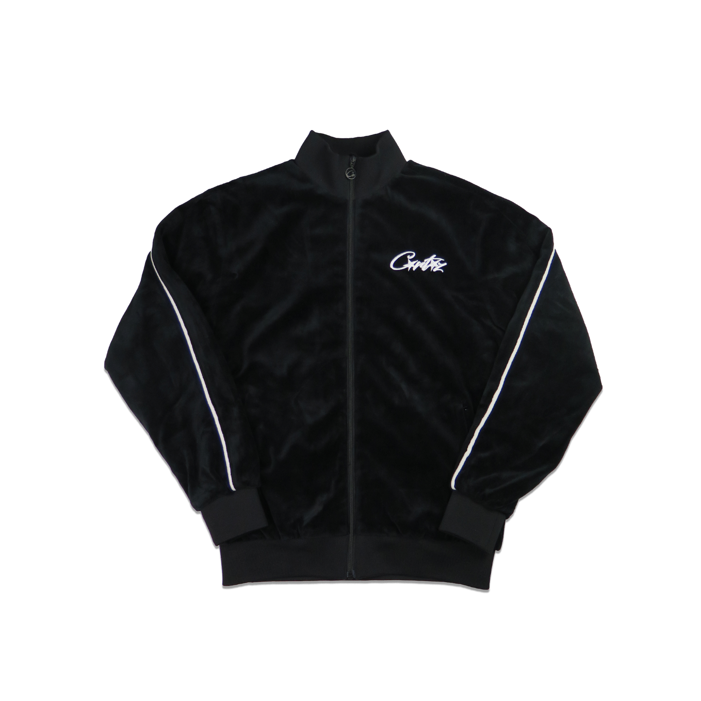 Corteiz Black VVS Velour Jacket V1 - Large