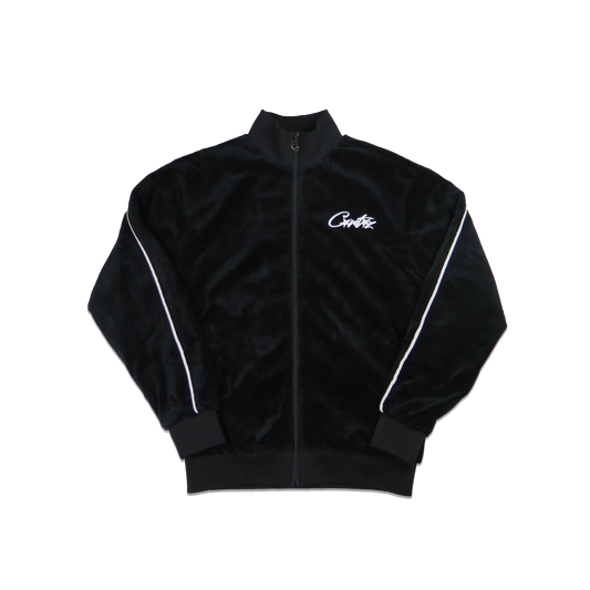 Corteiz Black VVS Velour Jacket V1 - Large