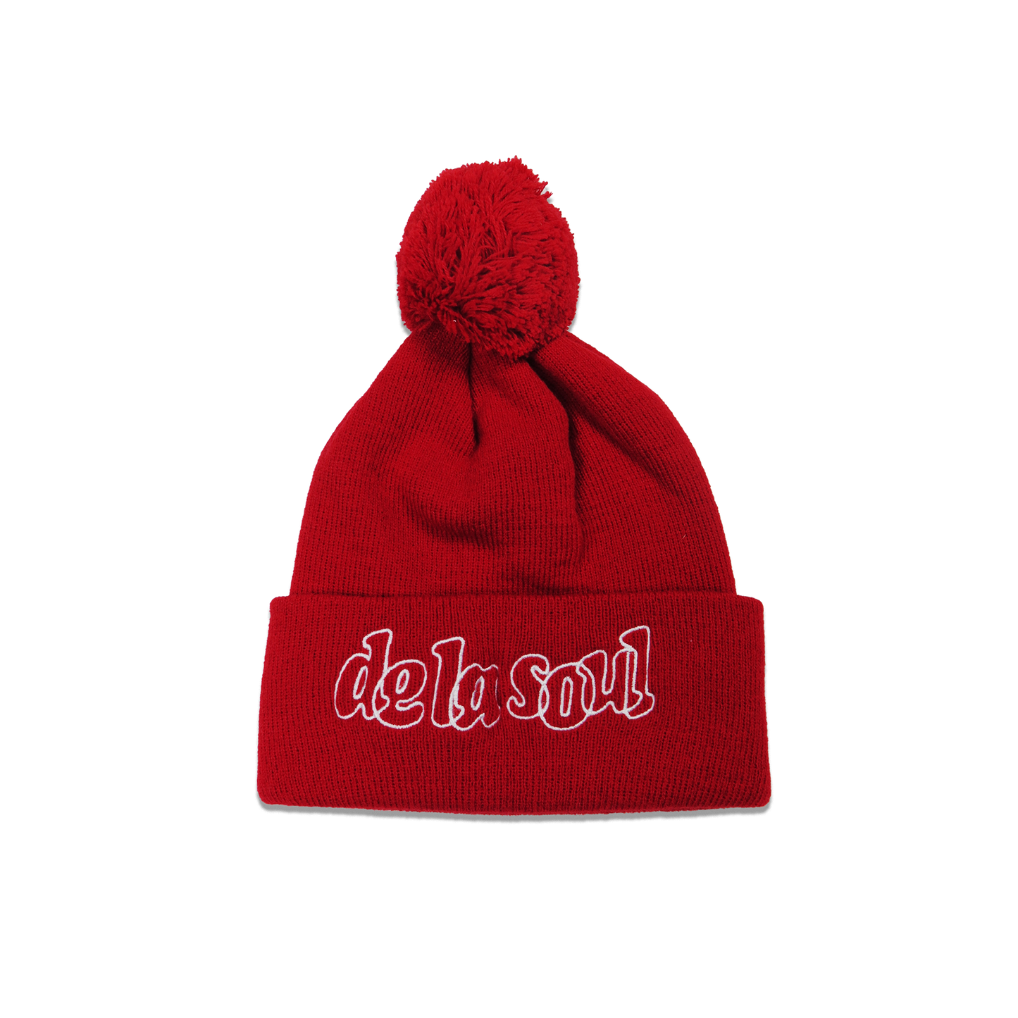 De La Soul Bobble Beanie  - Red
