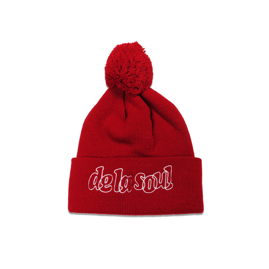 De La Soul Bobble Beanie  - Red