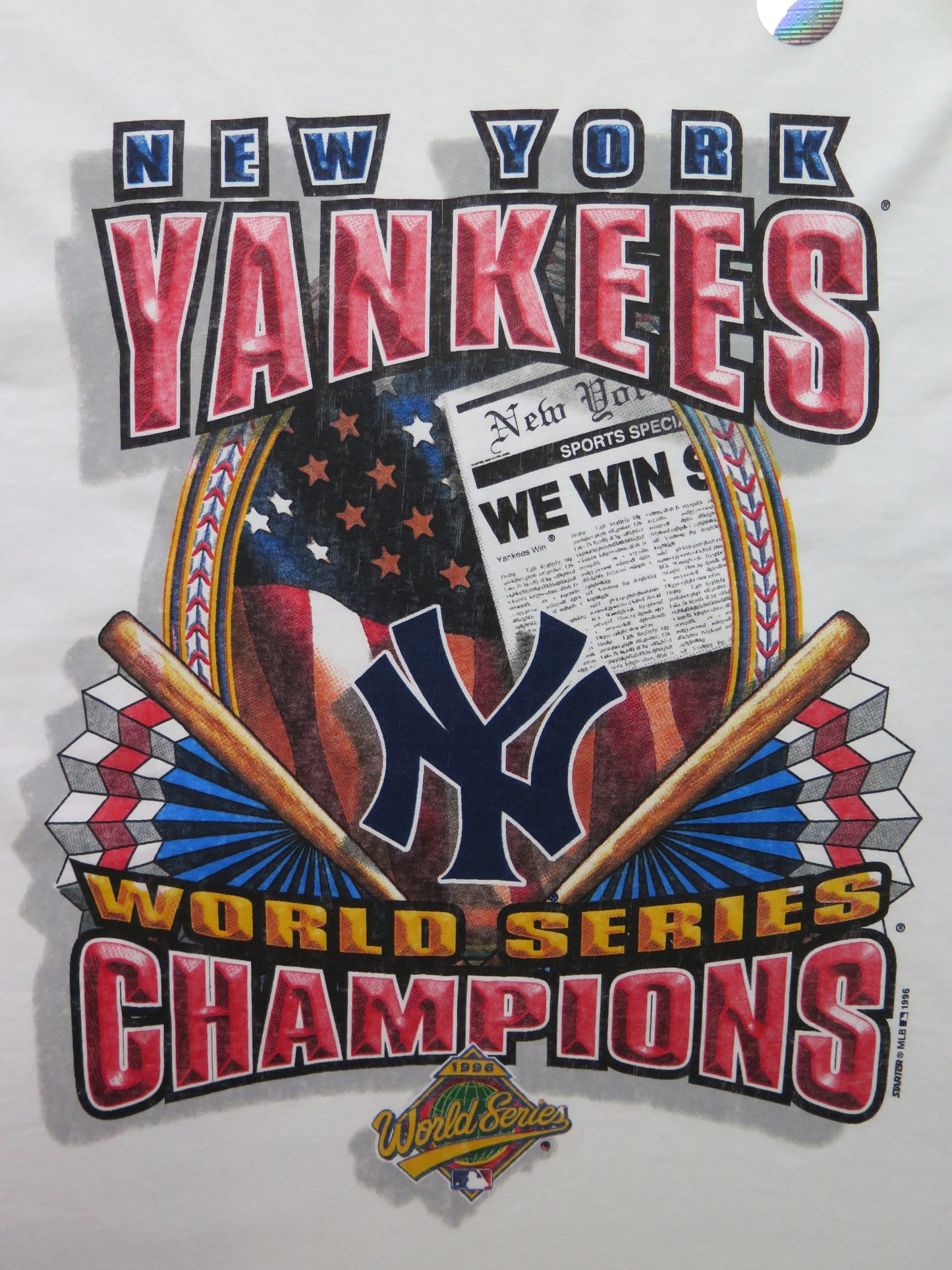 1996 BNWT New York Yankees World Series Champions T-Shirt - Large