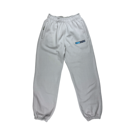 Light Grey Gusset Tracksuit - Bottoms