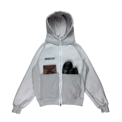 Light Grey Gusset Tracksuit - Hoodie